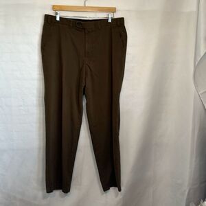 Hiltl Sports Luxury Comfort ZE 600 Mens Brown Khaki Pants Germany‎ size 38